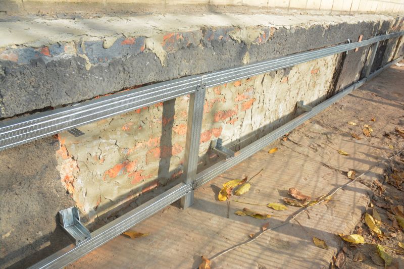 Repaired Foundation with Support Beams
